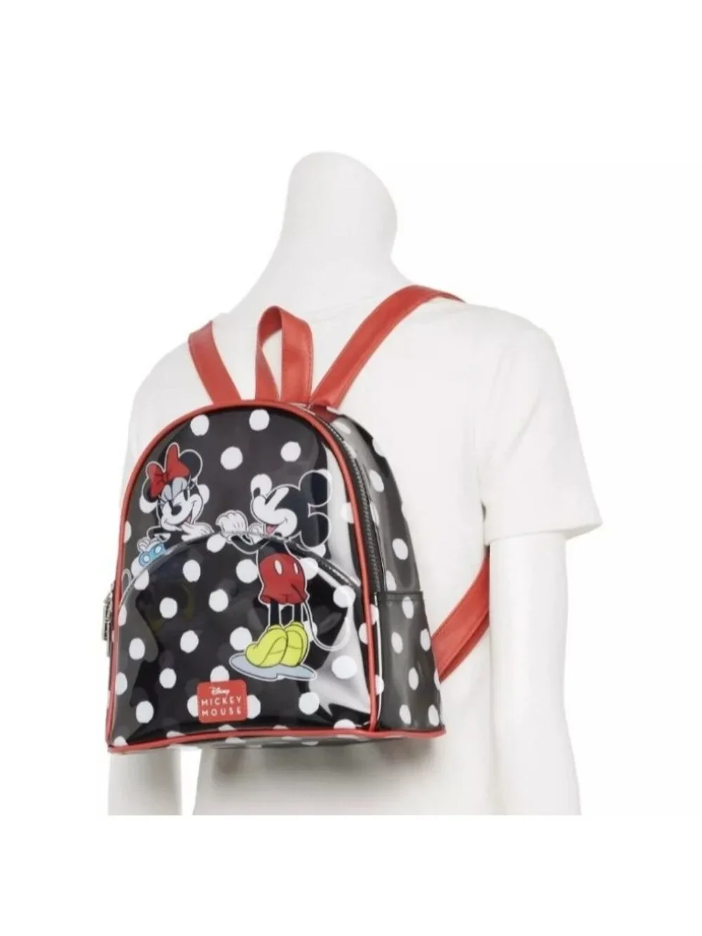 Disney Mickey & Minnie Mouse Mini Backpack Polka Dot Land World Cosplay Travel